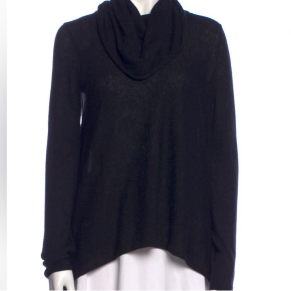 ALICE + OLIVIA Black Cowl Neck Sweater Black Knit
Cashmere Wool Size M